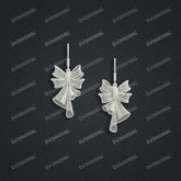 Jewelry set Filigree Earrings White Wax Casting Resin 3D Printing Service CNF80-E