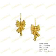 Jewelry set Filigree Earrings White Wax Casting Resin 3D Printing Service CNF80-E