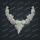 Jewelry set Filigree Necklace White Wax Casting Resin 3D Printing Service CNF80-N