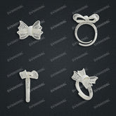 Jewelry set Filigree Ring White Wax Casting Resin 3D Printing Service CNF80-R