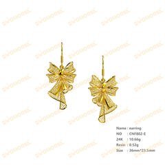 Jewelry set Filigree Earrings White Wax Casting Resin 3D Printing Service CNF802-E