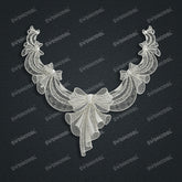 Jewelry set Filigree Necklace White Wax Casting Resin 3D Printing Service CNF802-N