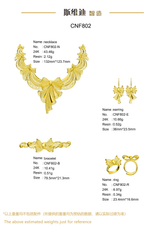 Jewelry set Filigree Set White Wax Casting Resin 3D Printing Service CNF802