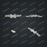 Jewelry set Filigree Bracelet White Wax Casting Resin 3D Printing Service CNF803-B
