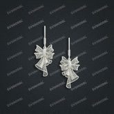 Jewelry set Filigree Earrings White Wax Casting Resin 3D Printing Service CNF803-E