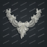 Jewelry set Filigree Necklace White Wax Casting Resin 3D Printing Service CNF803-N