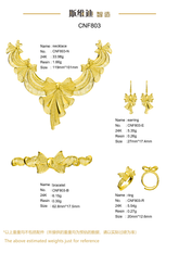 Jewelry set Filigree Set White Wax Casting Resin 3D Printing Service CNF803