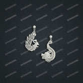 Jewelry set Filigree Earrings White Wax Casting Resin 3D Printing Service CS03T-002ap-E