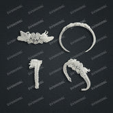Jewelry set Filigree Bangle White Wax Casting Resin 3D Printing Service CS03T-002ap-G