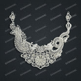 Jewelry set Filigree Necklace White Wax Casting Resin 3D Printing Service CS03T-002ap-N