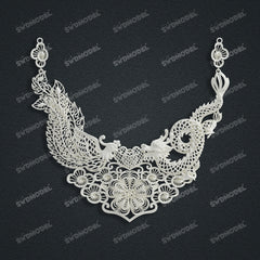 Jewelry set Filigree Set White Wax Casting Resin 3D Printing Service CS03T-002ap