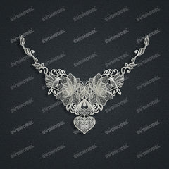Jewelry set Filigree Set White Wax Casting Resin 3D Printing Service CS03T-003ap