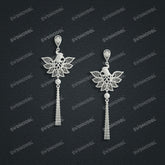 Jewelry set Filigree Earrings White Wax Casting Resin 3D Printing Service CS03T-004ap-E