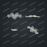 Jewelry set Filigree Bracelet White Wax Casting Resin 3D Printing Service CS03T-005ap-B
