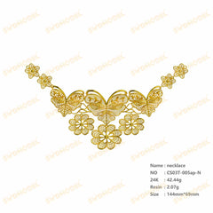 Jewelry set Filigree Set White Wax Casting Resin 3D Printing Service CS03T-005ap