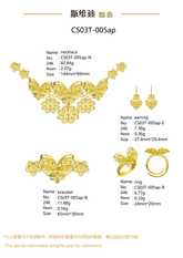 Jewelry set Filigree Set White Wax Casting Resin 3D Printing Service CS03T-005ap