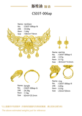 Jewelry set Filigree Set White Wax Casting Resin 3D Printing Service CS03T-006ap