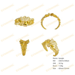 Jewelry set Filigree Bangle White Wax Casting Resin 3D Printing Service CS61G-046wt