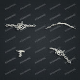 Jewelry set Filigree Bracelet White Wax Casting Resin 3D Printing Service CS61T-001wt-B