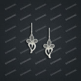 Jewelry set Filigree Earrings White Wax Casting Resin 3D Printing Service CS61T-001wt-E