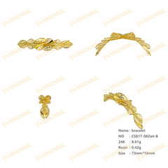 Jewelry set Filigree Bracelet White Wax Casting Resin 3D Printing Service CS61T-002wt-B