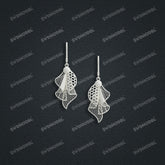 Jewelry set Filigree Earrings White Wax Casting Resin 3D Printing Service CS61T-002wt-E