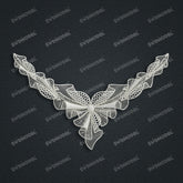 Jewelry set Filigree Necklace White Wax Casting Resin 3D Printing Service CS61T-002wt-N