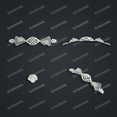 Jewelry set Filigree Set White Wax Casting Resin 3D Printing Service CS61T-003wt