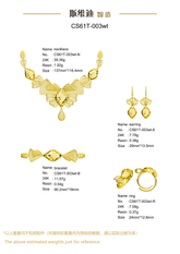 Jewelry set Filigree Set White Wax Casting Resin 3D Printing Service CS61T-003wt