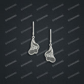 Jewelry set Filigree Earrings White Wax Casting Resin 3D Printing Service CS61T-004wt-E
