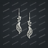 Jewelry set Filigree Earrings White Wax Casting Resin 3D Printing Service CS03T-005wt-E