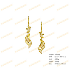 Jewelry set Filigree Earrings White Wax Casting Resin 3D Printing Service CS03T-005wt-E