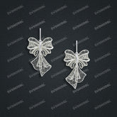 Jewelry set Filigree Earrings White Wax Casting Resin 3D Printing Service CS03T-006wt-E