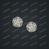 Jewelry set Filigree Earrings White Wax Casting Resin 3D Printing Service CS03T-011wt-E