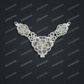 Jewelry set Filigree Necklace White Wax Casting Resin 3D Printing Service CS61T-011wt-N