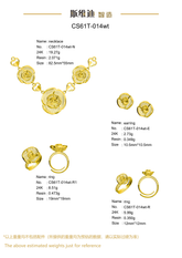 Jewelry set Filigree Set White Wax Casting Resin 3D Printing Service CS61T-014wt