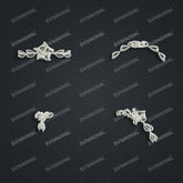 Jewelry set Filigree Bracelet White Wax Casting Resin 3D Printing Service CS61T-015wt-B