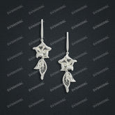 Jewelry set Filigree Earrings White Wax Casting Resin 3D Printing Service CS03T-015wt-E