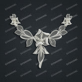 Jewelry set Filigree Necklace White Wax Casting Resin 3D Printing Service CS61T-016wt-N