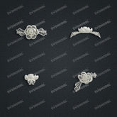 Jewelry set Filigree Bracelet White Wax Casting Resin 3D Printing Service CS61T-017wt-B