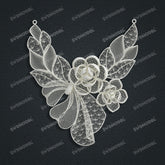 Jewelry set Filigree Necklace White Wax Casting Resin 3D Printing Service CS61T-018wt-N