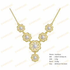 Jewelry set Filigree Set White Wax Casting Resin 3D Printing Service CS61T-019wt