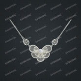 Jewelry set Filigree Necklace White Wax Casting Resin 3D Printing Service CS61T-020wt-N