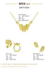 Jewelry set Filigree Set White Wax Casting Resin 3D Printing Service CS61T-020wt
