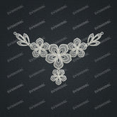 Jewelry set Filigree Necklace White Wax Casting Resin 3D Printing Service CS61T-021wt-N