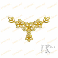Jewelry set Filigree Set White Wax Casting Resin 3D Printing Service CS61T-021wt
