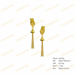 Jewelry set Filigree Earrings White Wax Casting Resin 3D Printing Service CS03T-022wt-E