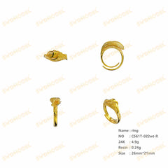 Jewelry set Filigree Ring White Wax Casting Resin 3D Printing Service CS03T-022wt-R