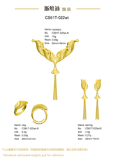 Jewelry set Filigree Set White Wax Casting Resin 3D Printing Service CS61T-022wt