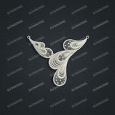 Jewelry set Filigree Necklace White Wax Casting Resin 3D Printing Service CS61T-023wt-N